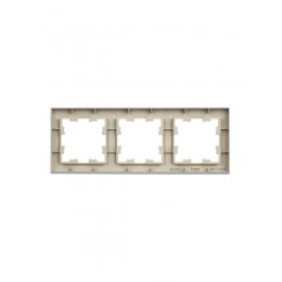 Рамка 3-м BRITE РУ-3-БрА алюм. IEK BR-M32-K47