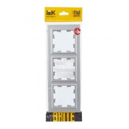 Рамка 3-м BRITE РУ-3-БрА алюм. IEK BR-M32-K47