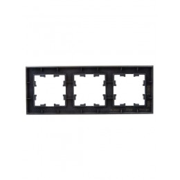 Рамка 3-м BRITE РУ-3-1-БрА металл алюм. IEK BR-M32-M-K47