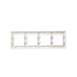 Рамка 4-м BRITE РУ-4-Бр бел./бел. IEK BR-M42-12-K01
