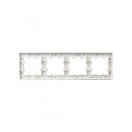 Рамка 4-м BRITE РУ-4-Бр бел. рифленый IEK BR-M42-51-K01