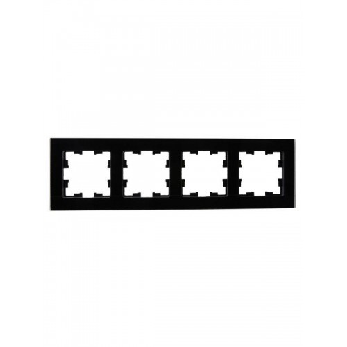 Рамка 4-м BRITE РУ-4-2-БрЧ стекло черн. IEK BR-M42-G-K02