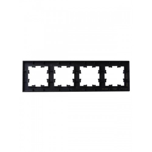 Рамка 4-м BRITE РУ-4-2-БрЧ стекло черн. IEK BR-M42-G-K02