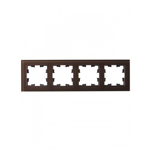 Рамка 4-м BRITE РУ-4-2-БрТБ стекло темн. бронза IEK BR-M42-G-K45