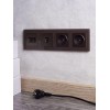 Рамка 4-м BRITE РУ-4-2-БрТБ стекло темн. бронза IEK BR-M42-G-K45