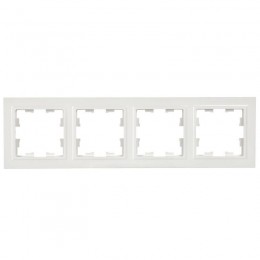 Рамка 4-м BRITE РУ-4-БрБ бел. IEK BR-M42-K01