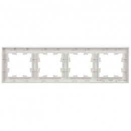 Рамка 4-м BRITE РУ-4-БрБ бел. IEK BR-M42-K01