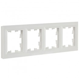 Рамка 4-м BRITE РУ-4-БрБ бел. IEK BR-M42-K01