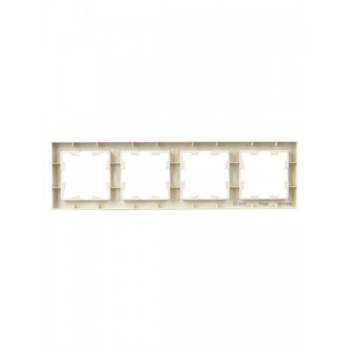 Рамка 4-м BRITE РУ-4-БрКр беж. IEK BR-M42-K10