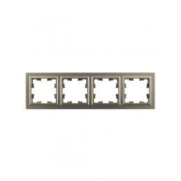 Рамка 4-м BRITE РУ-4-БрШ шампань IEK BR-M42-K37