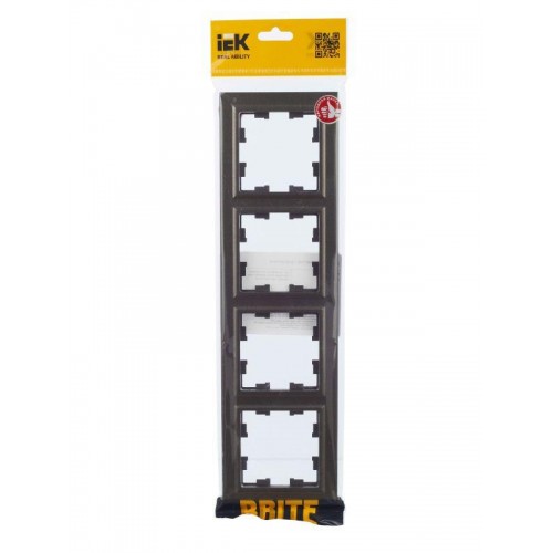 Рамка 4-м BRITE РУ-4-БрТБ бронза IEK BR-M42-K45