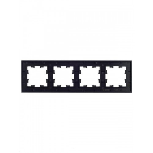 Рамка 4-м BRITE РУ-4-1-БрЧ металл черн. IEK BR-M42-M-K02