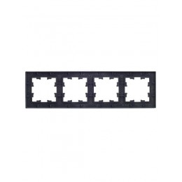 Рамка 4-м BRITE РУ-4-1-БрА металл алюм. IEK BR-M42-M-K47