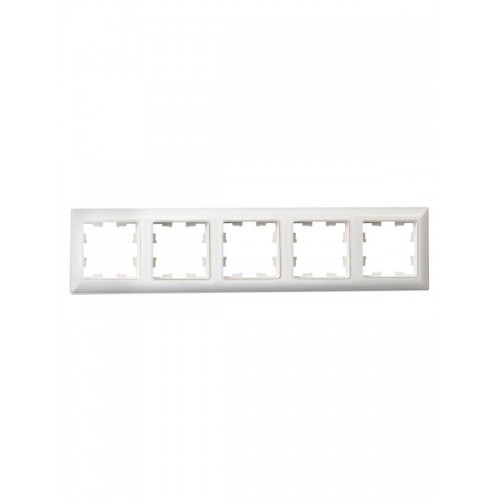 Рамка 5-м BRITE РУ-5-Бр бел./бел. IEK BR-M52-12-K01