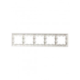 Рамка 5-м BRITE РУ-5-Бр бел./бел. IEK BR-M52-12-K01