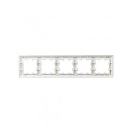 Рамка 5-м BRITE РУ-5-Бр алюм./алюм. IEK BR-M52-12-K47