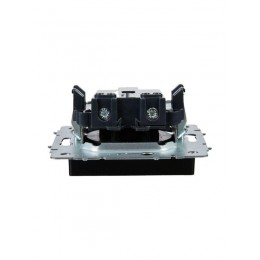 Розетка BRITE РС10-1-0-БрЧ 10А без заземл. без защ. шторок механизм черн. IEK BR-R10-10-K02