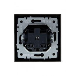 Розетка СП BRITE РСР10-1-0-БрС 10А в сборе без заземл. без защ. шторок сталь IEK BR-R10-10-K46-F