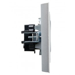 Розетка СП BRITE РСР10-1-0-БрА 10А в сборе без заземл. без защ. шторок алюм. IEK BR-R10-10-K47-F