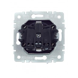Розетка BRITE РС11-1-0-БрЧ 16А с заземл. без защ. шторки механизм черн. IEK BR-R11-16-K02