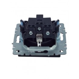 Розетка BRITE РС11-1-0-БрЧ 16А с заземл. без защ. шторки механизм черн. IEK BR-R11-16-K02