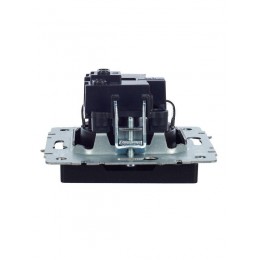 Розетка BRITE РС11-1-0-БрЧ 16А с заземл. без защ. шторки механизм черн. IEK BR-R11-16-K02