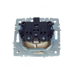 Розетка BRITE РС11-1-0-БрКр 16А с заземл. без защ. шторки механизм беж. IEK BR-R11-16-K10