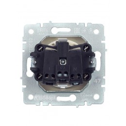 Розетка BRITE РС11-1-0-БрА 16А с заземл. без защ. шторки механизм алюм. IEK BR-R11-16-K47