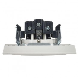 Розетка BRITE РСР14-1-0-БрБ 16А в сборе с заземл. защ. шторки бел. IEK BR-R14-16-K01-F