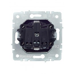 Розетка BRITE РС14-1-0-БрЧ 16А с заземл. защ. шторки механизм черн. IEK BR-R14-16-K02