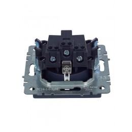 Розетка 1-м СП BRITE РС14-1-0-БрМ 16А с заземл. защ. шторки механизм маренго IEK BR-R14-16-K35