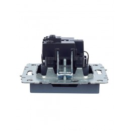 Розетка 1-м СП BRITE РС14-1-0-БрМ 16А с заземл. защ. шторки механизм маренго IEK BR-R14-16-K35