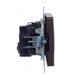 Розетка 1-м СП BRITE РС14-1-0-БрТБ 16А с заземл. защ. шторки механизм бронза IEK BR-R14-16-K45