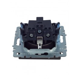 Розетка 1-м СП BRITE РС14-1-0-БрТБ 16А с заземл. защ. шторки механизм бронза IEK BR-R14-16-K45