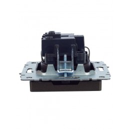 Розетка 1-м СП BRITE РС14-1-0-БрТБ 16А с заземл. защ. шторки механизм бронза IEK BR-R14-16-K45