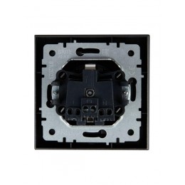 Розетка СП BRITE РСР14-1-0-БрС 16А в сборе с заземл. защ. шторки сталь IEK BR-R14-16-K46-F