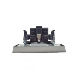 Розетка СП BRITE РСР14-1-0-БрС 16А в сборе с заземл. защ. шторки сталь IEK BR-R14-16-K46-F