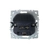 Розетка BRITE РЮш10-1-БрЧ 16А с USB A+A 2.1А с заземл. защ. шторки механизм черн. IEK BR-R14-16-U21-D21-K02