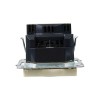 Розетка BRITE РЮш10-1-БрКр 16А с USB A+A 2.1А с заземл. защ. шторки механизм беж. IEK BR-R14-16-U21-D21-K10