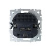 Розетка BRITE РЮш10-1-БрМ 16А с USB A+A 2.1А с заземл. защ. шторки механизм маренго IEK BR-R14-16-U21-D21-K35