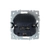 Розетка BRITE РЮш10-1-БрШ 16А с USB A+A 2.1А с заземл. защ. шторки механизм шампань IEK BR-R14-16-U21-D21-K37