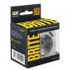 Розетка BRITE РЮш10-1-БрА 16А с USB A+A 2.1А с заземл. защ. шторки механизм алюм. IEK BR-R14-16-U21-D21-K47