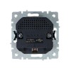 Розетка BRITE РЮш10-2-БрКр 16А с USB A+A 3.1А с заземл. защ. шторки механизм беж. IEK BR-R14-16-U21-D31-K10