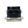 Розетка BRITE РЮш10-2-БрКр 16А с USB A+A 3.1А с заземл. защ. шторки механизм беж. IEK BR-R14-16-U21-D31-K10