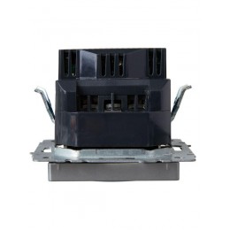 Розетка BRITE РЮш10-2-БрА 16А с USB A+A 3.1А с заземл. защ. шторки механизм алюм. IEK BR-R14-16-U21-D31-K47