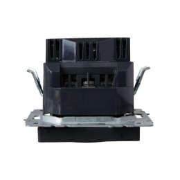 Розетка BRITE РЮш11-1-БрЧ 16А с USB A+C 18Вт с заземл. защ. шторки механизм черн. IEK BR-R14-16-U22-018-K02