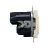 Розетка BRITE РЮш11-1-БрКр 16А с USB A+C 18Вт с заземл. защ. шторки механизм беж. IEK BR-R14-16-U22-018-K10