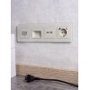 Розетка BRITE РЮш11-1-БрКр 16А с USB A+C 18Вт с заземл. защ. шторки механизм беж. IEK BR-R14-16-U22-018-K10