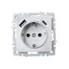 Розетка BRITE РЮш11-1-БрА 16А с USB A+C 18Вт с заземл. защ. шторки механизм алюм. IEK BR-R14-16-U22-018-K47
