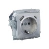 Розетка BRITE РЮш11-1-БрА 16А с USB A+C 18Вт с заземл. защ. шторки механизм алюм. IEK BR-R14-16-U22-018-K47